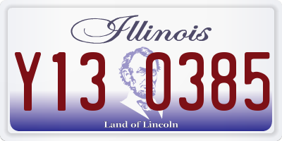IL license plate Y130385