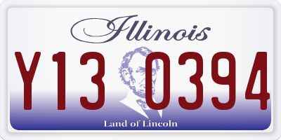 IL license plate Y130394