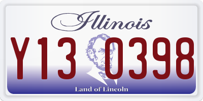 IL license plate Y130398