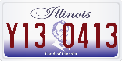 IL license plate Y130413