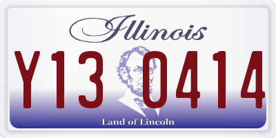 IL license plate Y130414