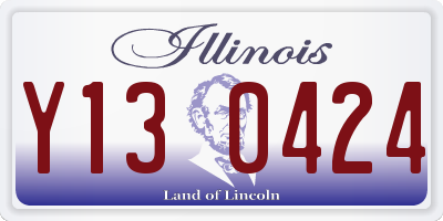 IL license plate Y130424