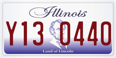 IL license plate Y130440