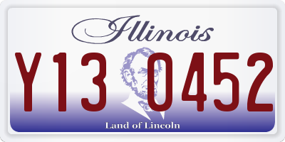 IL license plate Y130452