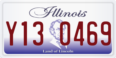 IL license plate Y130469
