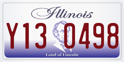IL license plate Y130498