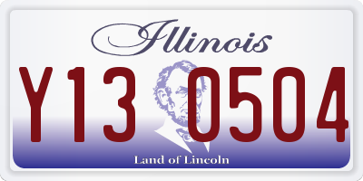 IL license plate Y130504