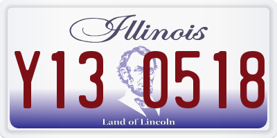 IL license plate Y130518