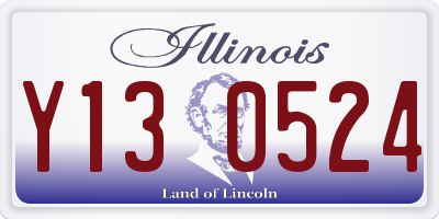 IL license plate Y130524