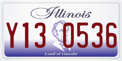 IL license plate Y130536