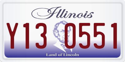 IL license plate Y130551
