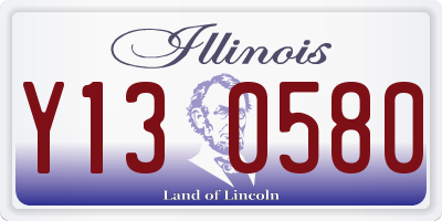 IL license plate Y130580