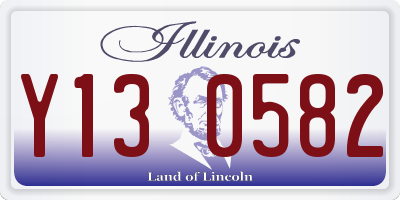 IL license plate Y130582
