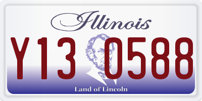 IL license plate Y130588