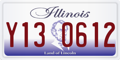 IL license plate Y130612