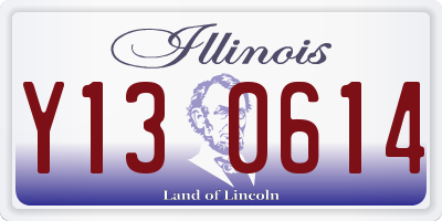 IL license plate Y130614