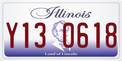 IL license plate Y130618