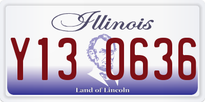 IL license plate Y130636