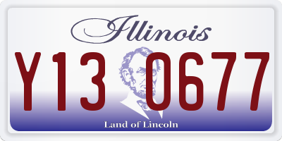 IL license plate Y130677