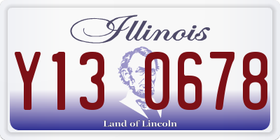 IL license plate Y130678