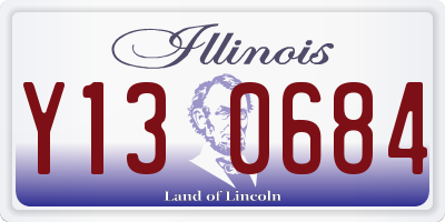 IL license plate Y130684