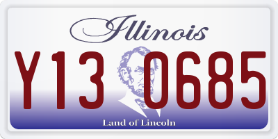 IL license plate Y130685