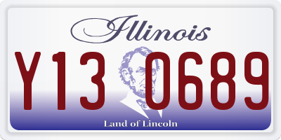 IL license plate Y130689
