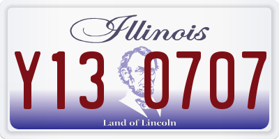 IL license plate Y130707