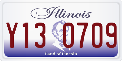 IL license plate Y130709