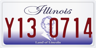 IL license plate Y130714