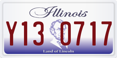 IL license plate Y130717