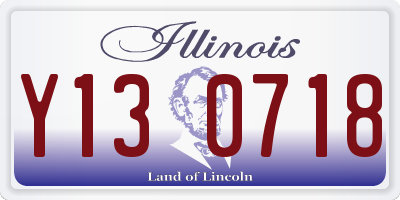IL license plate Y130718
