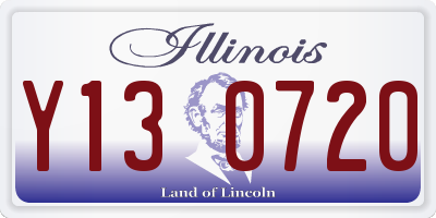 IL license plate Y130720