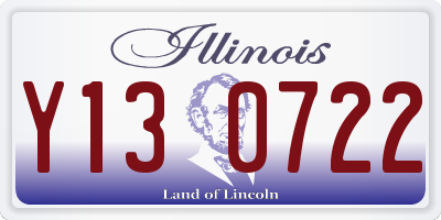 IL license plate Y130722