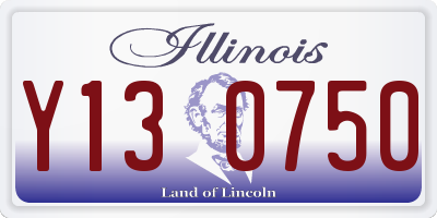 IL license plate Y130750