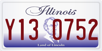 IL license plate Y130752