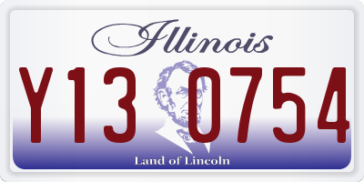 IL license plate Y130754