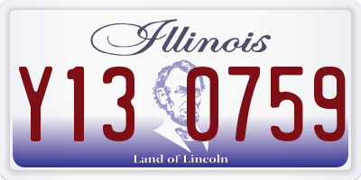 IL license plate Y130759