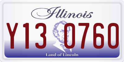 IL license plate Y130760