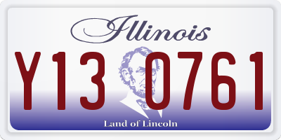 IL license plate Y130761