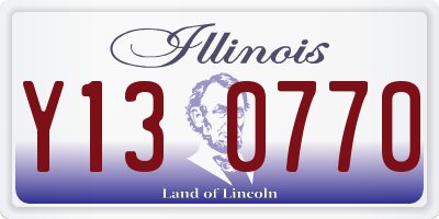 IL license plate Y130770