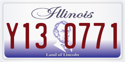 IL license plate Y130771