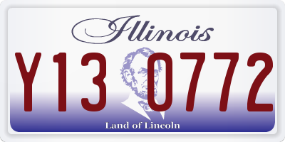 IL license plate Y130772