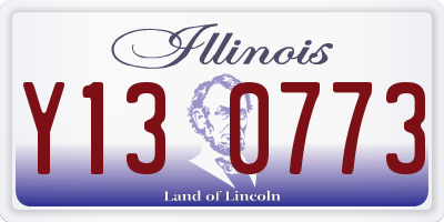 IL license plate Y130773