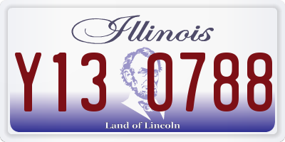 IL license plate Y130788
