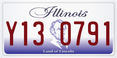 IL license plate Y130791