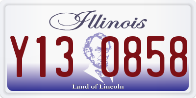 IL license plate Y130858