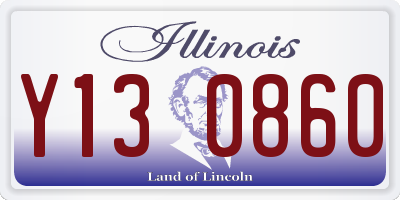 IL license plate Y130860