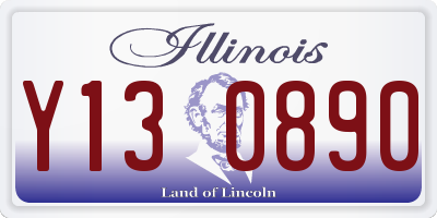 IL license plate Y130890