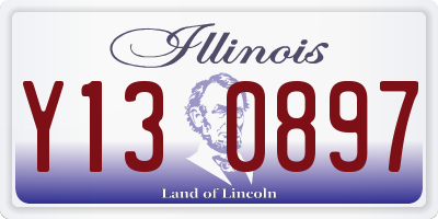 IL license plate Y130897